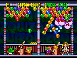 Puzzle Bobble 64 (Japan) In game screenshot